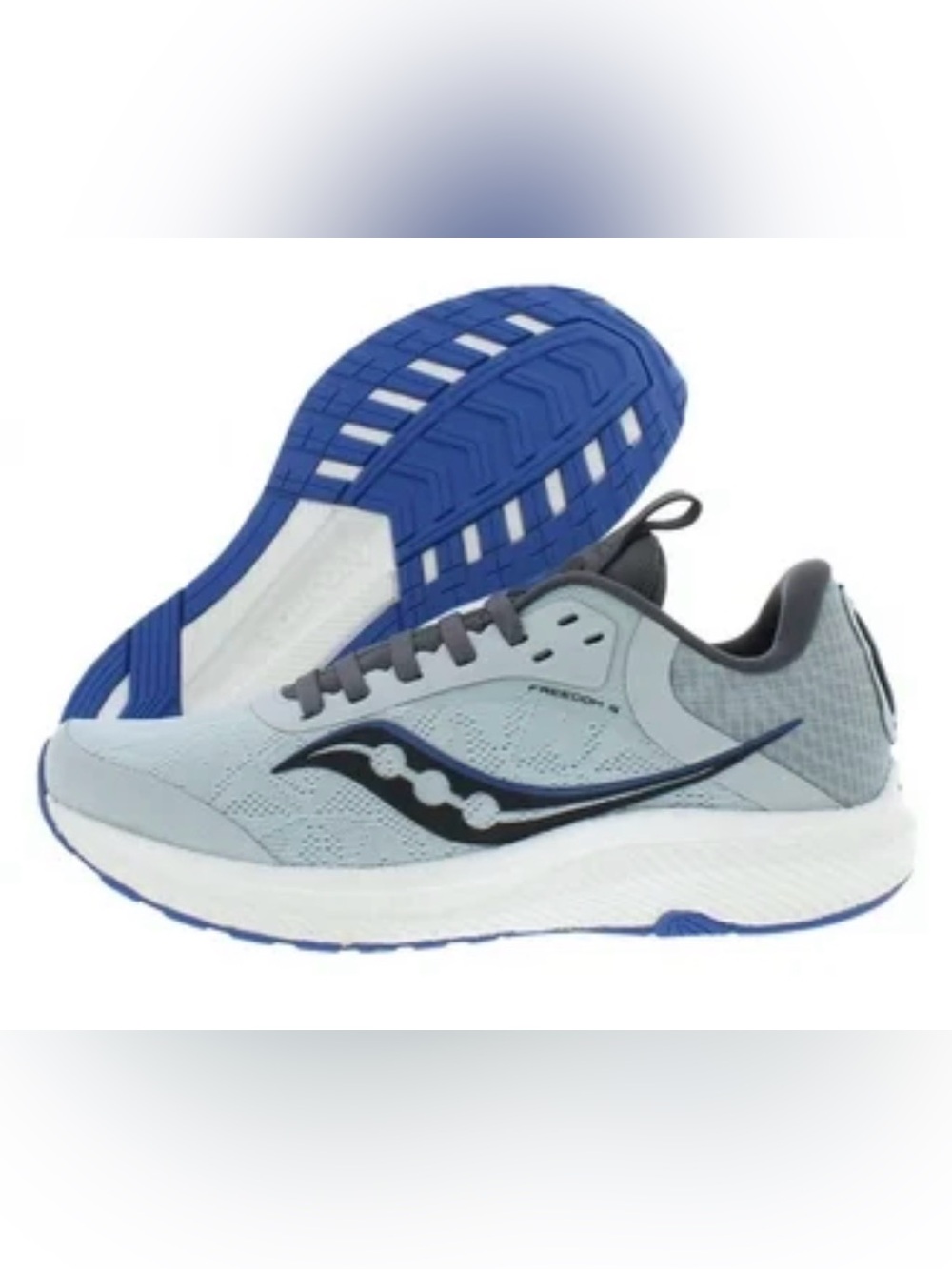Saucony Freedom 5 Light Blue and Gray Running Shoes 7 6.5